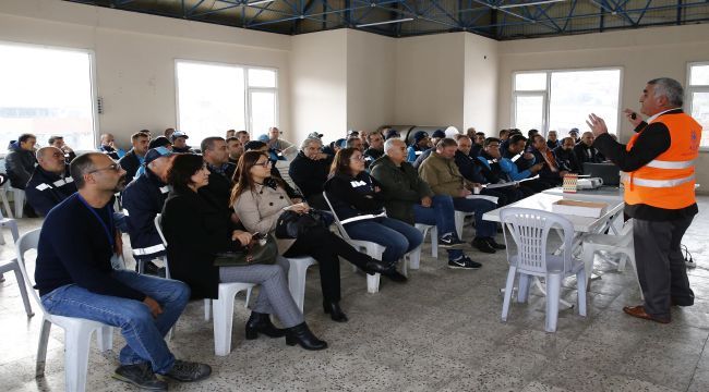 Eğitimden sonra test uygulandı