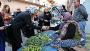 Ayşen Zeybekci'den pazar ziyareti