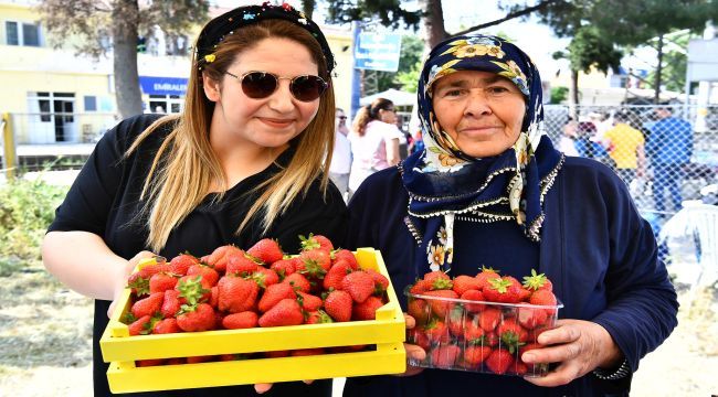 Çileği ile ünlü Emiralem'de festival coşkusu yaşandı