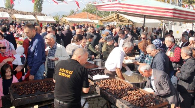 Kestane Festivali'ne ilgi yoğundu