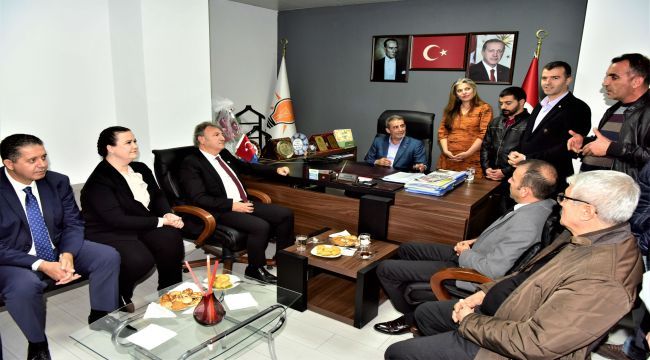 Başkan İduğ'dan parti ziyaretleri