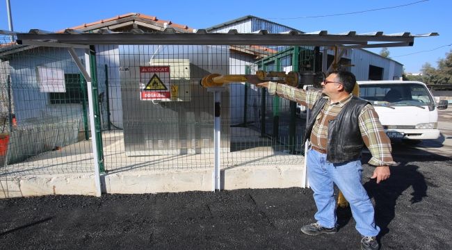 Karabağlar'da motorinden doğalgaza