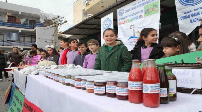 Öğrenciler sağlıklı beslenmeye dikkat çekti