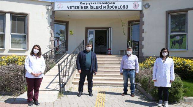 Başkan Tugay’dan veteriner hekimlere anlamlı ziyaret