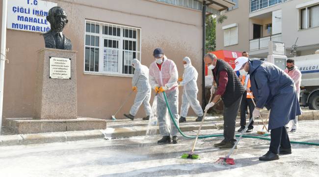  Çiğli İnönü Mahallesi’nde Dip Bucak Temizlik