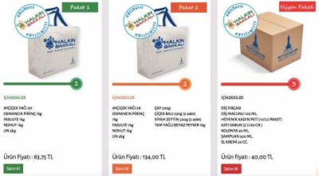 “Biz Varız” hijyen paketleri Halkın Bakkalı’nda