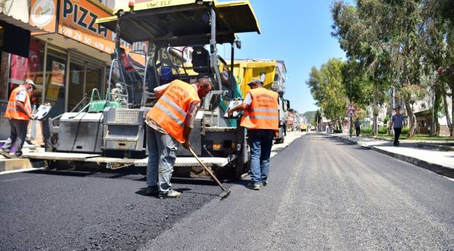 Pınarbaşına 12,5 ton asfalt