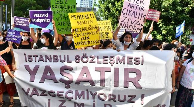 İzmirli kadınlardan hükümete İstanbul Sözleşmesi çağrısı