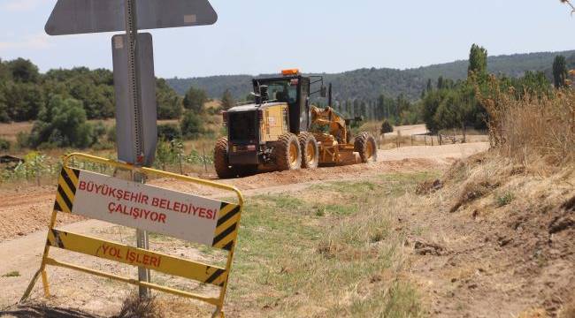 Kargın’da Stabilize Yol Çalışması Devam Ediyor