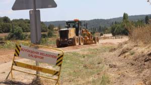 Kargın’da Stabilize Yol Çalışması Devam Ediyor