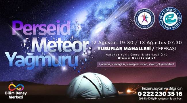 Perseid Meteor Yağmuru Gözlemi Etkinliği