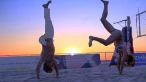 Avrupa Plaj Voleybolu Şampiyonası'nda capoeira rüzgarı