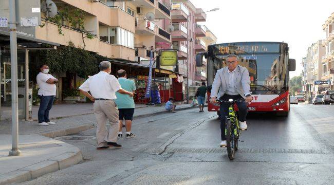 Başkan Arda’dan bisikletli mesai