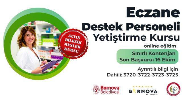 Bornova’da hem iş arayan gençlere, hem eczanelere destek