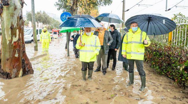 Başkan Soyer Turan’daki altyapı çalışmalarını inceledi