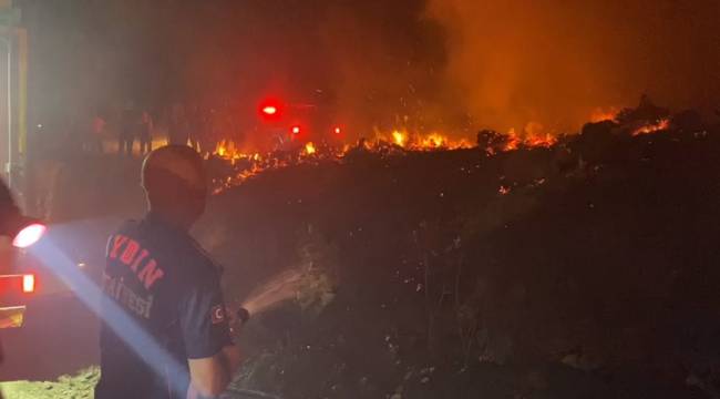 Büyükşehir İtfaiyesi’nden Yangına Hızlı Müdahale