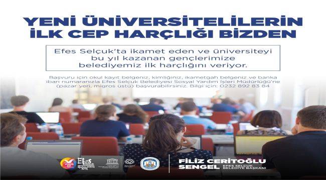 Efes Selçuklu Gençlerin İlk Harçlıkları Belediyeden