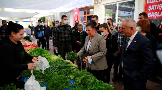 Çerçioğlu'ndan Pazar Ziyareti