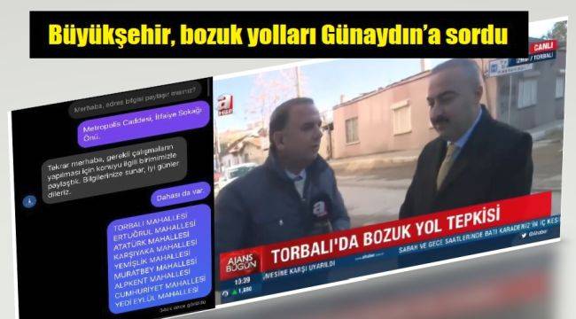 Büyükşehir’den Günaydın’a Asfalt Sözü