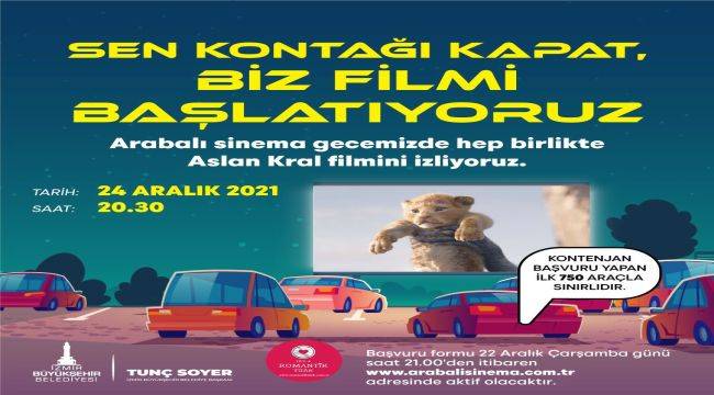 İzmir Büyükşehir'den Drive-in Movie Etkinliği