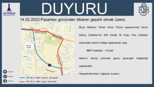 Buca Otobüs Hatlarına Metro Töreni için Bir Günlük Düzenleme