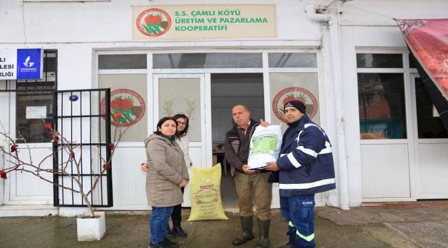 Güzelbahçe'den Çiftçiye Destek