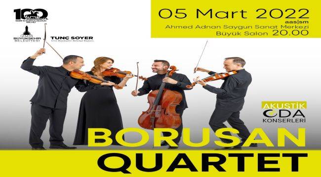 İzmir, Akustik Oda Konserleri'nde Borusan Quartet'ı Ağırlayacak
