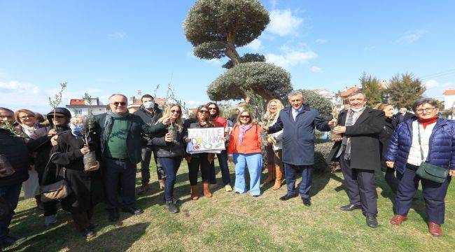 Güzelbahçe’de Zeytinime Dokunma Eylemi