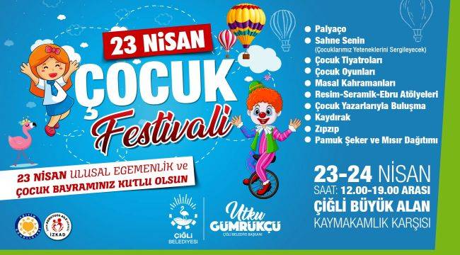 Çiğlili Çocuklar 23 Nisan’ı Doyasıya Kutlayacak