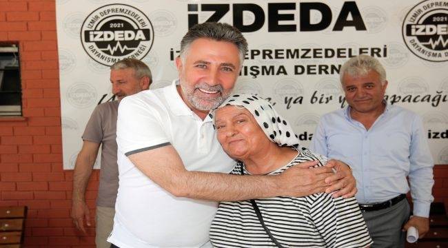 Başkan Sandal depremzede vatandaşlarla buluştu