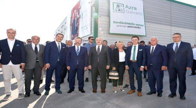 İzmir'in en büyük sıcak daldırma galvaniz tesisi Aliağa'da açıldı!