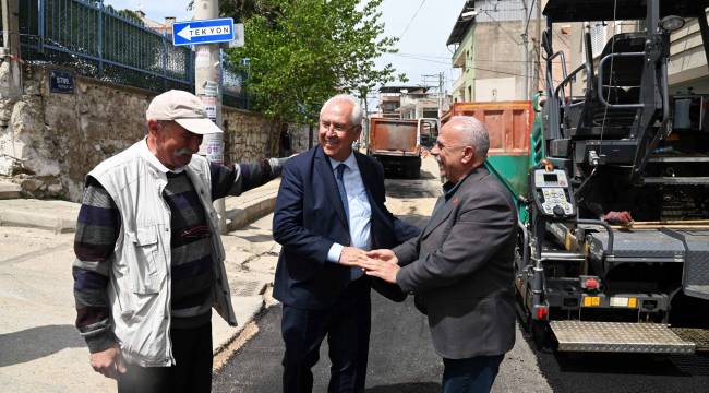 Karabağlar Belediyesi asfaltlama sezonuna hızlı başladı