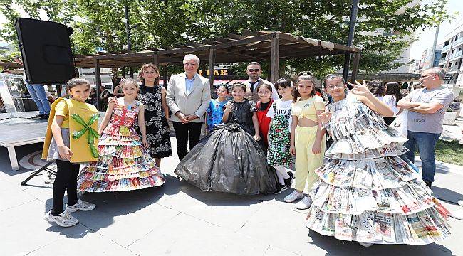 Narlıdereli Çocuklardan Geri Dönüşüm Defilesi