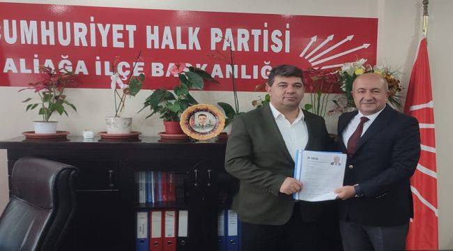 Yakup Öztürk, Aliağa’da CHP’den aday adayı