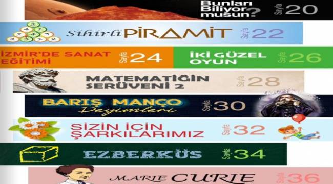 'İzmir Çocuk' dergisi yepyeni içerikleri ile yayımlandı