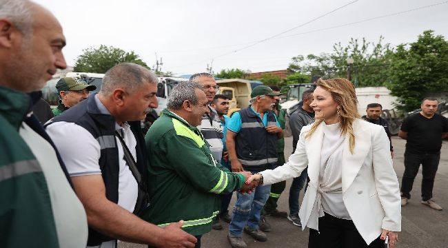 Temizlik İşleri personeline sabah vardiyası ziyareti