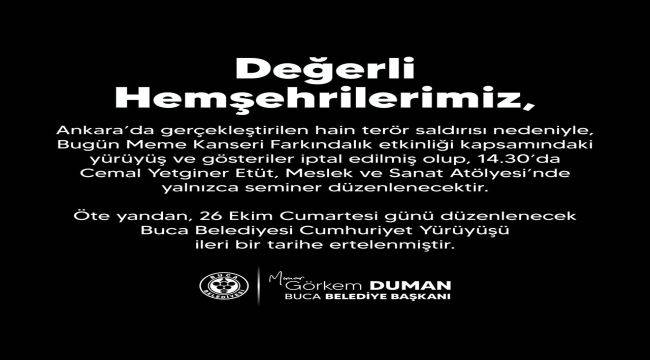 Etkinliklerini İptal Etti