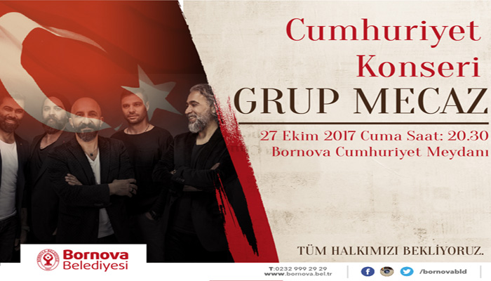 Bornova’da “Grup Mecaz”lı Cumhuriyet kutlaması