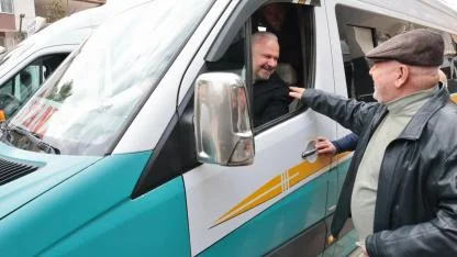 Başkan Pehlivan önce müjdeyi verdi, sonra direksiyona geçti