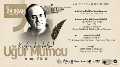 Araştırmacı-Gazeteci Uğur Mumcu Programlarla Anılacak