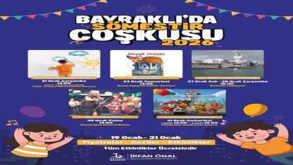 Bayraklı’da Yarıyıl Tatili Çocuklar İçin Şenliğe Dönüşüyor