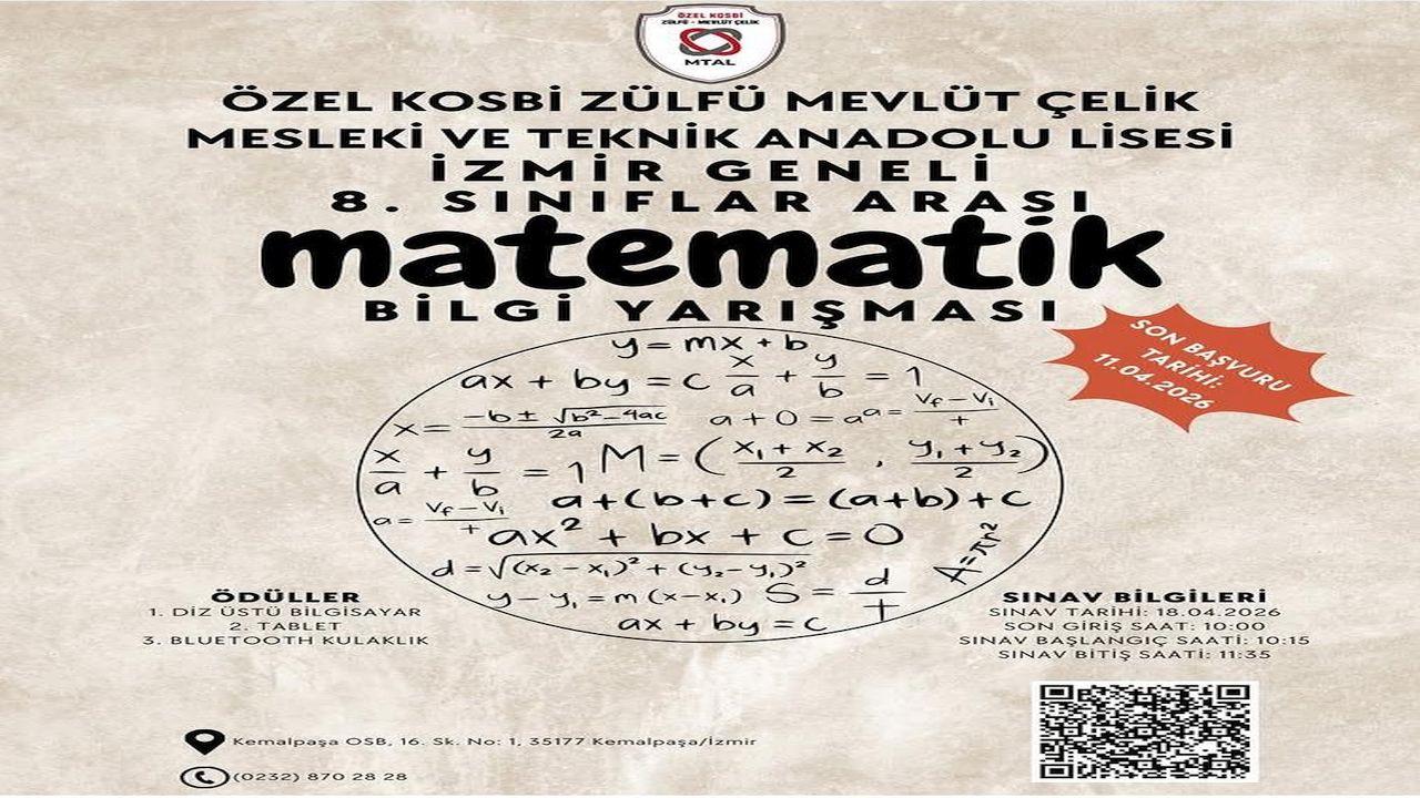 KOSBİ Zülfü Mevlüt Çelik MTAL’de matematik heyecanı