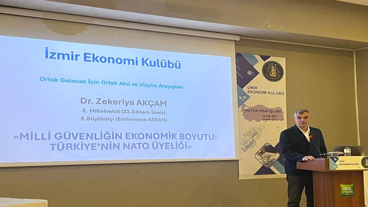 İzmir Ekonomi Kulübü’nde Türkiye’nin NATO üyeliği, milli güvenliği ve jeopolitik geleceği masaya yatırıldı