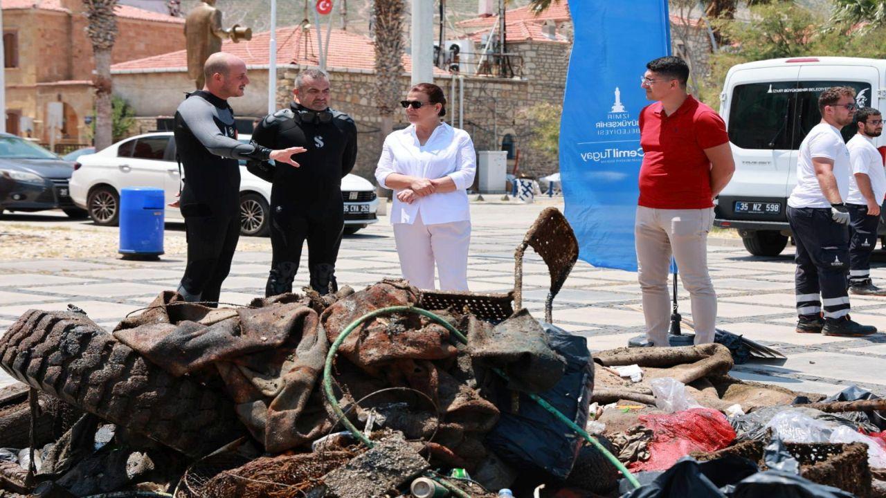 Yeni Foça’da denizden çıkanlar şaşırttı
