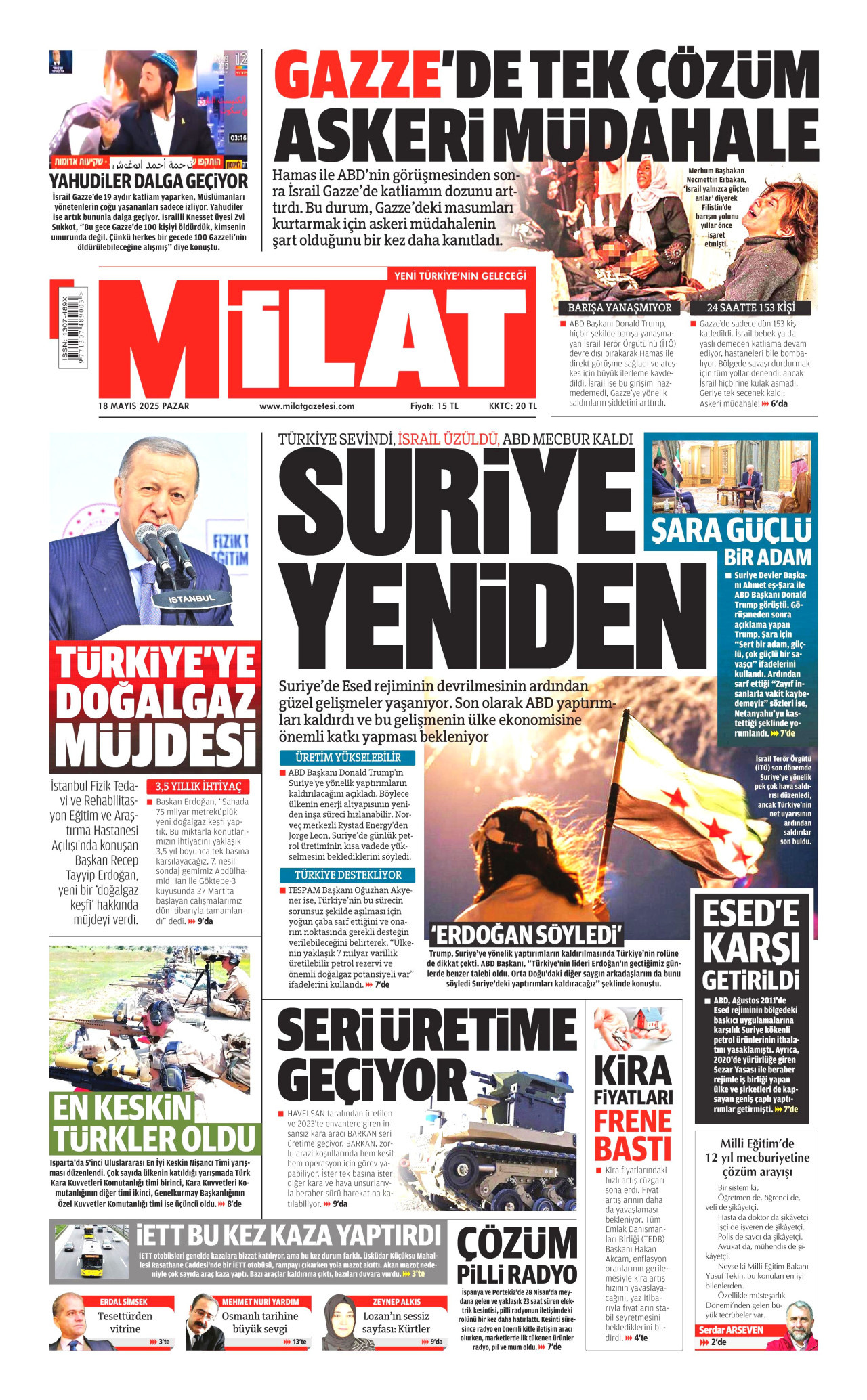 MİLAT Gazete Manşeti