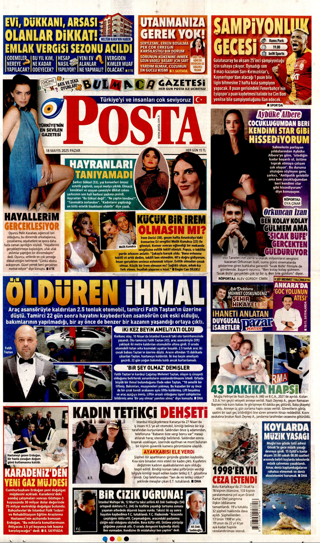 POSTA Gazete Manşeti