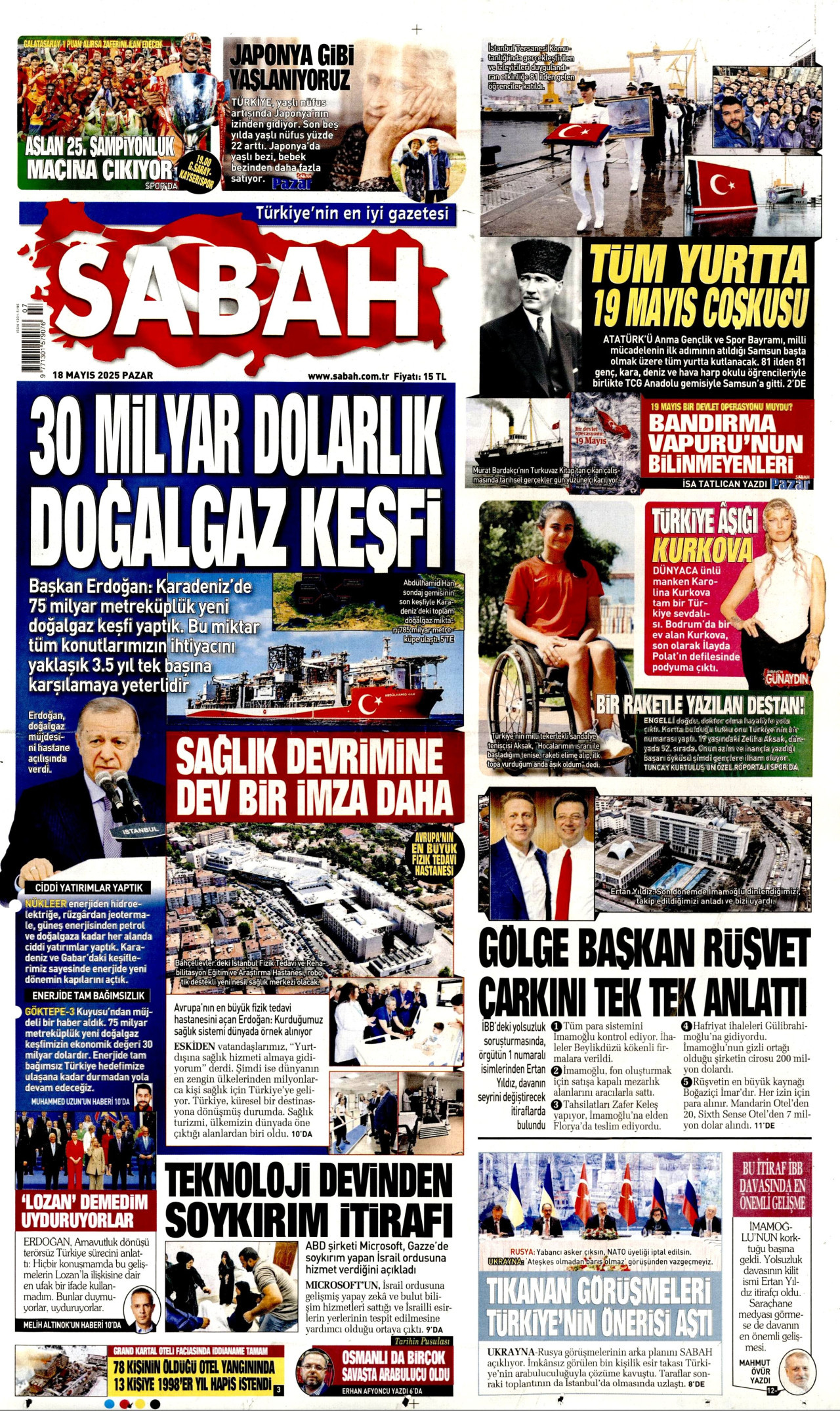 SABAH Gazete Manşeti