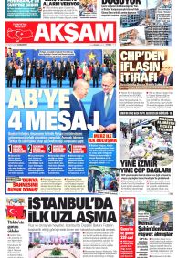 AKŞAM Gazete Manşeti