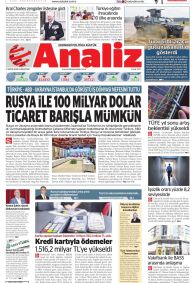 ANALİZ Gazete Manşeti
