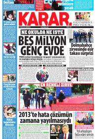KARAR Gazete Manşeti